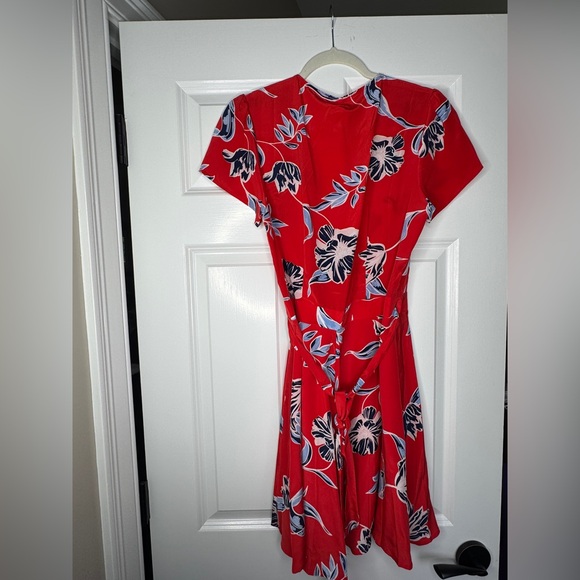 Yumi Kim Red Floral Wrap Dress - Picture 4 of 4
